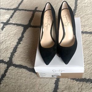 Jessica Simpson Black Suede Heels